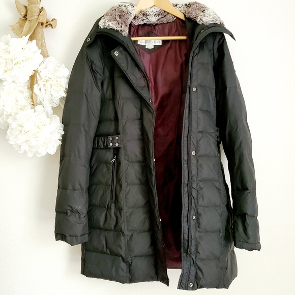 GUC Larry Levine Faux Fur Hooded Puffer Coat - Picture 3 of 8